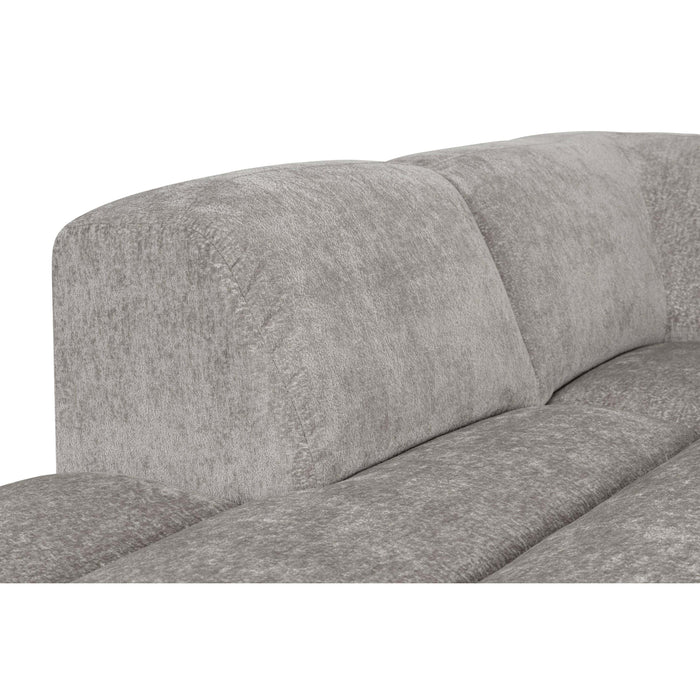 by fonQ Plume 3-zits Hoekbank Links - Chenille - Grijs