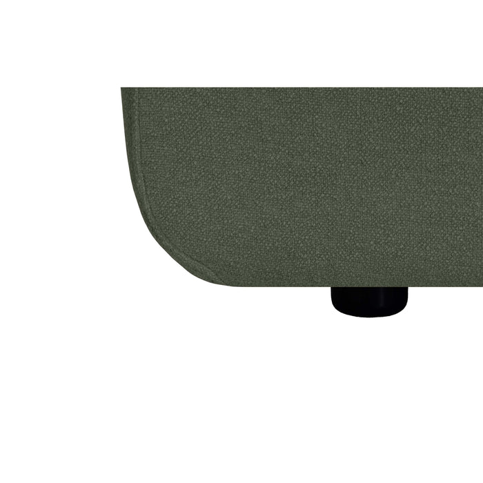 by fonQ Bink 3-zits Hoekbank met Chaise Longue Rechts - Bouclé - Mosgroen