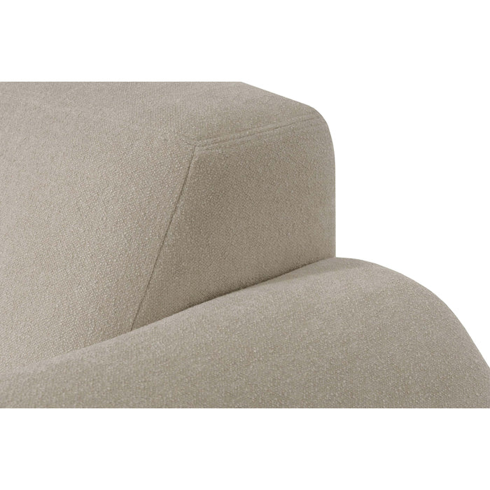 by fonQ Bink 2,5-zits Hoekbank met Chaise Longue Links - Bouclé - Beige