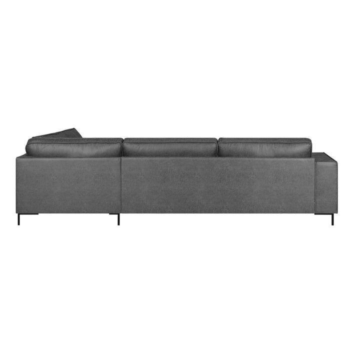 by fonQ Dune Hoekbank - Links - Kunstleer - Cognac