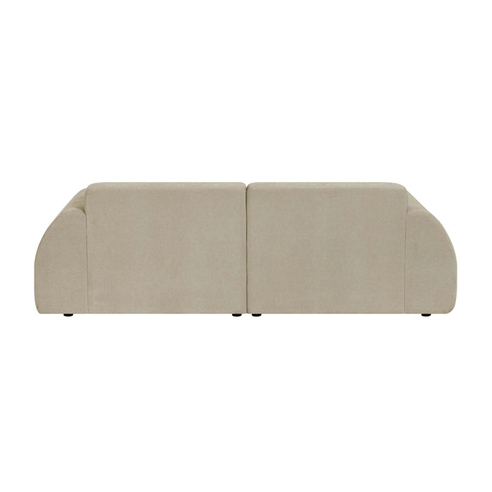 by fonQ Bink 2,5-zits Hoekbank met Chaise Longue Rechts - Bouclé - Beige