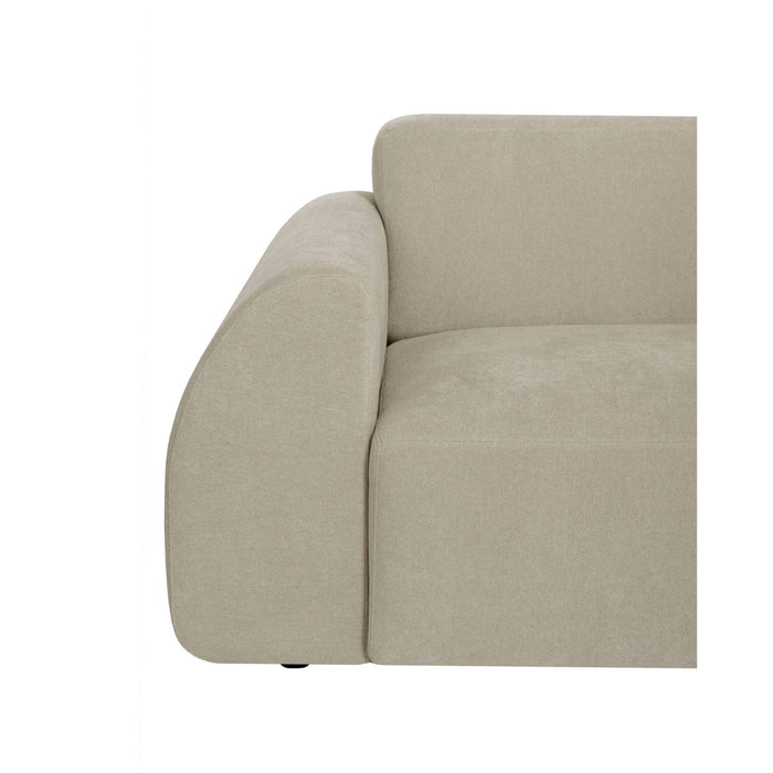by fonQ Bink 2,5-zits Hoekbank met Chaise Longue Rechts - Bouclé - Beige