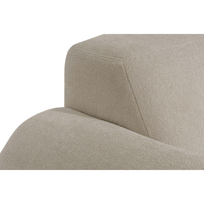 by fonQ Bink 2,5-zits Hoekbank met Chaise Longue Rechts - Bouclé - Beige