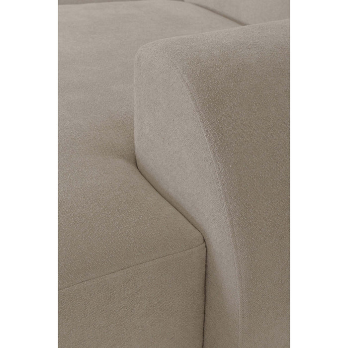 by fonQ Bink 2,5-zits Hoekbank met Chaise Longue Rechts - Bouclé - Beige