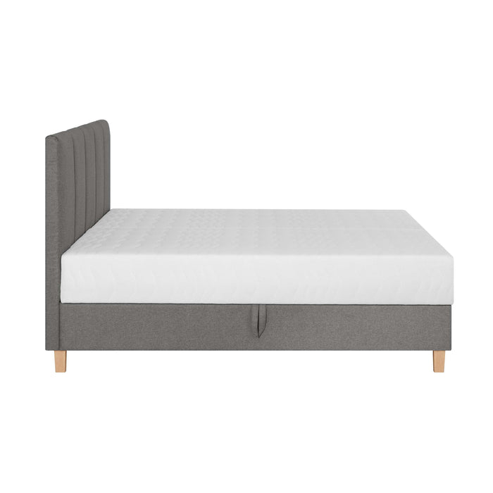 by fonQ Fjora Boxspring met Opbergruimte 140 x 200 cm - Steengrijs