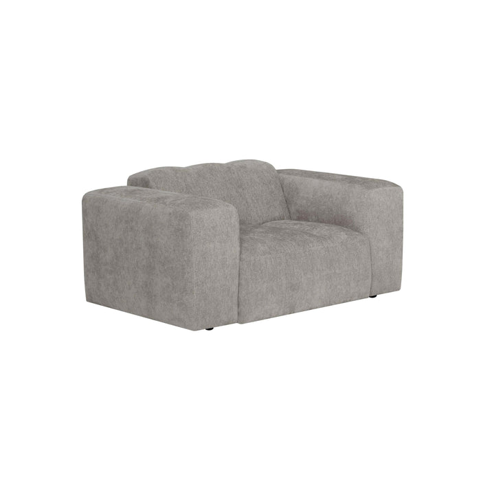 by fonQ Plume Fauteuil - Chenille - Grijs