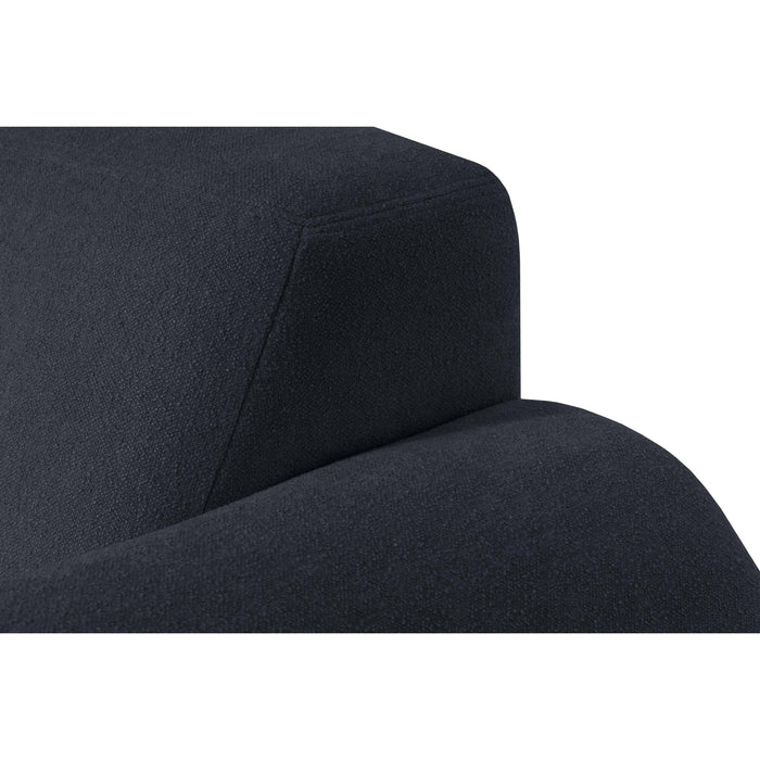 by fonQ Bink 2,5-zits Hoekbank met Chaise Longue Links - Bouclé - Zwart