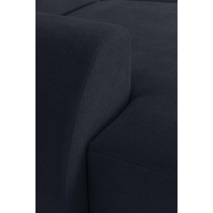 by fonQ Bink 2,5-zits Hoekbank met Chaise Longue Links - Bouclé - Zwart