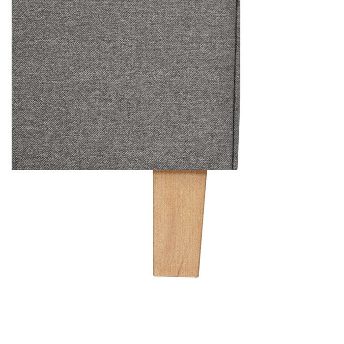 by fonQ Fjora Boxspring met Opbergruimte 140 x 200 cm - Steengrijs