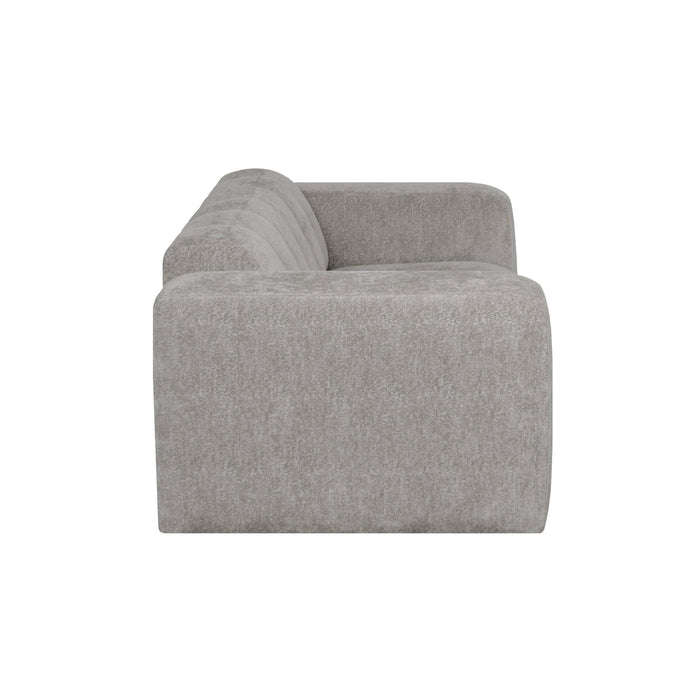 by fonQ Plume 2,5-zitsbank - Chenille - Grijs