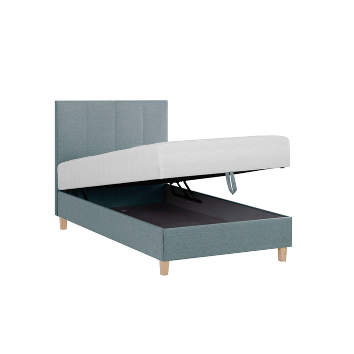 by fonQ Fjora Boxspring met Opbergruimte 120 x 200 cm - Blauw