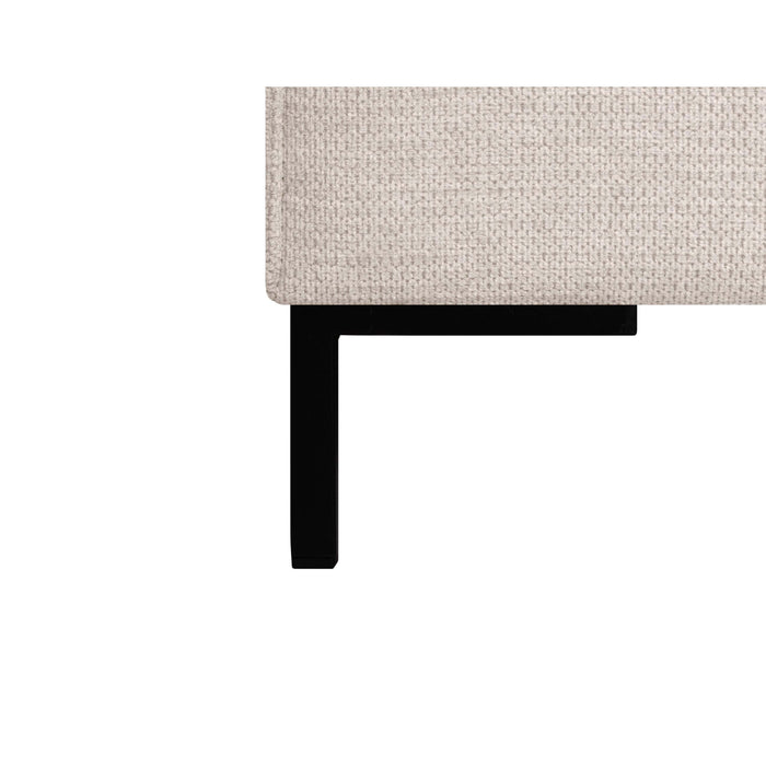 by fonQ Loft Hoekbank met Chaise Longue Links - Chenille - Beige