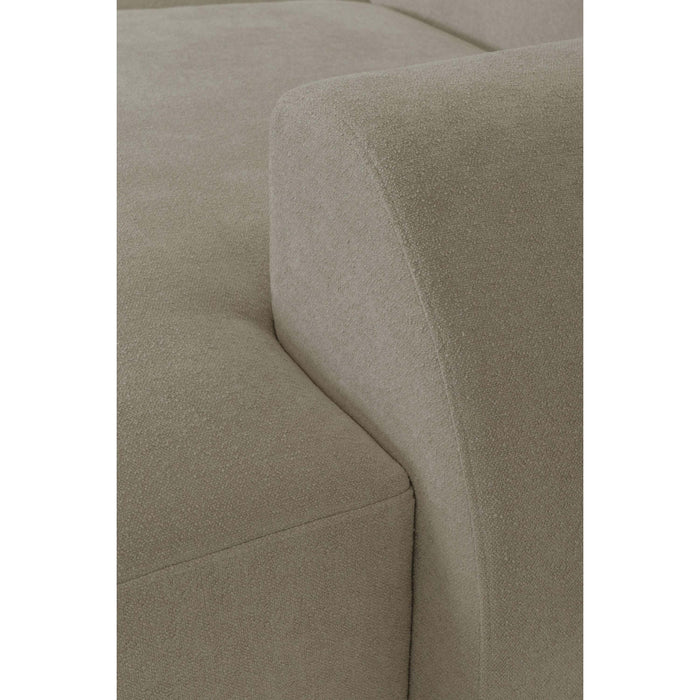 by fonQ Bink 3-zits Hoekbank met Chaise Longue Rechts - Bouclé - Beige
