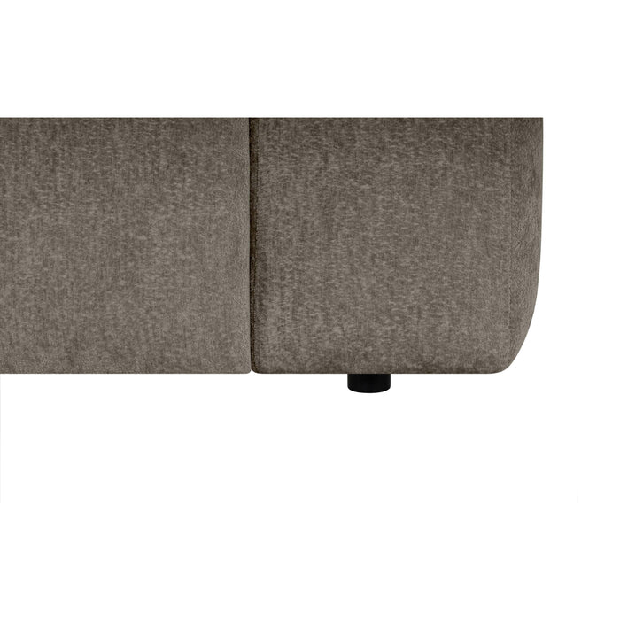 by fonQ Plume 4-zits Hoekbank met Chaise Longue XL Rechts - Chenille - Mocca
