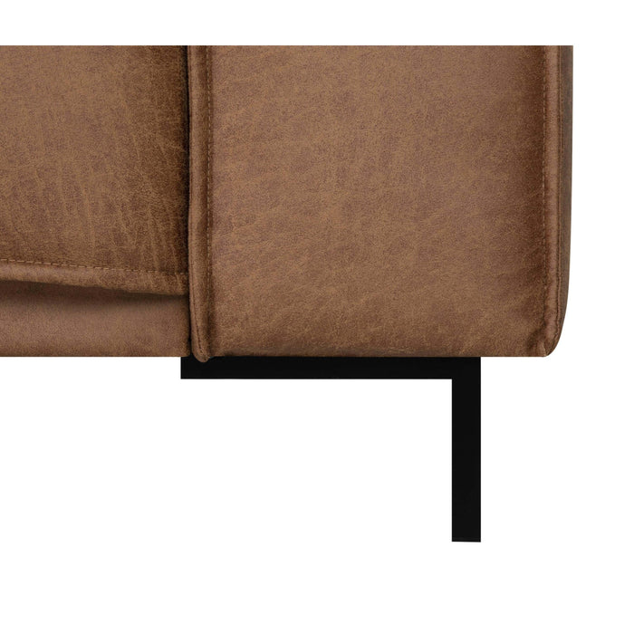 by fonQ Dune Hoekbank met Chaise Longue - Links - Kunstleer - Cognac