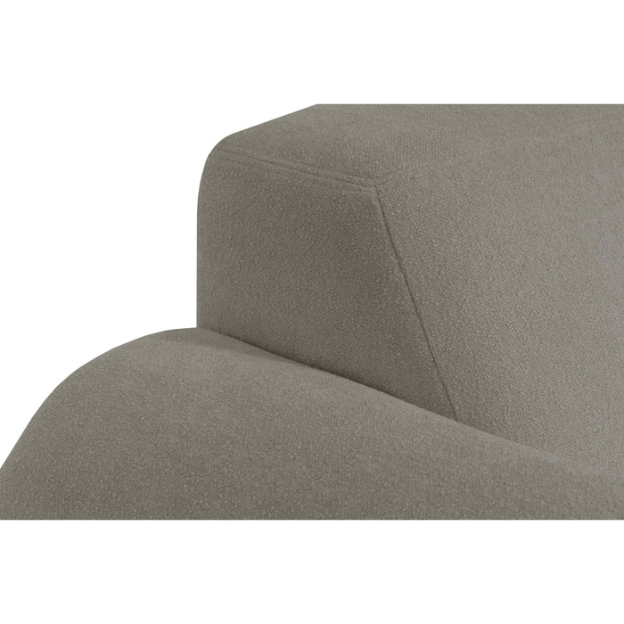 by fonQ Bink 3-zits Hoekbank met Chaise Longue Rechts - Bouclé - Grijs