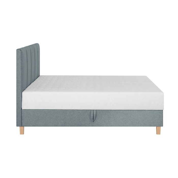 by fonQ Fjora Boxspring met Opbergruimte 160 x 200 cm - Blauw