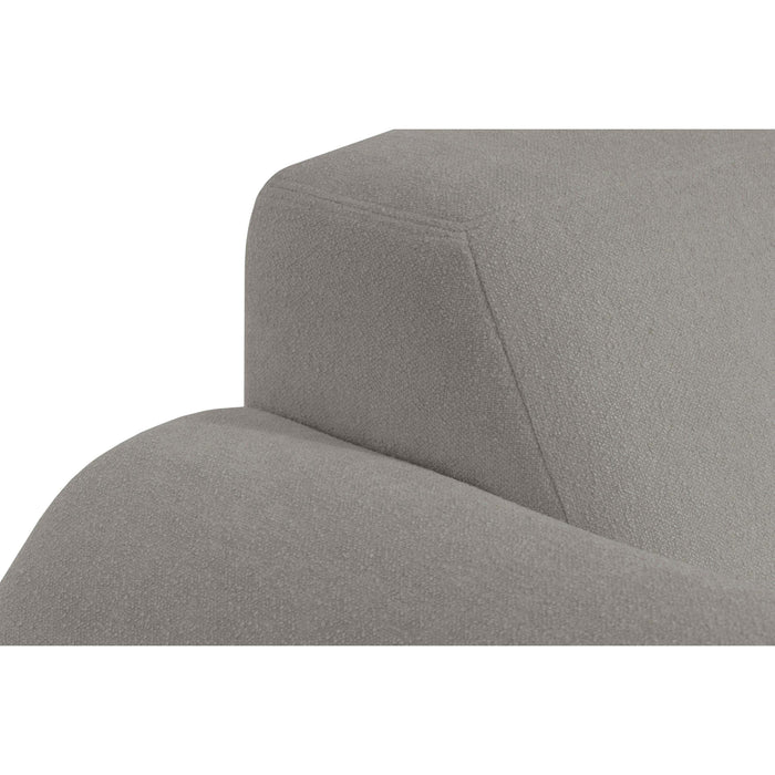 by fonQ Bink 2,5-zits Hoekbank met Chaise Longue Rechts - Bouclé - Grijs