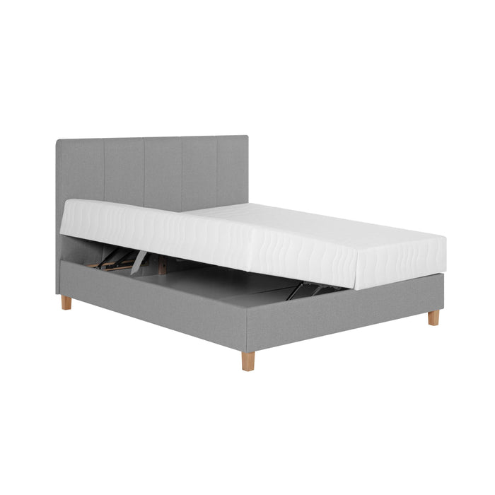 by fonQ Fjora Boxspring met Opbergruimte 160 x 200 cm - Grijs
