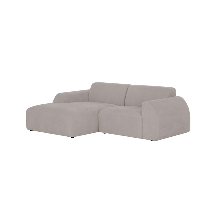by fonQ Bink 2,5-zits Hoekbank met Chaise Longue Links - Bouclé - Ecru