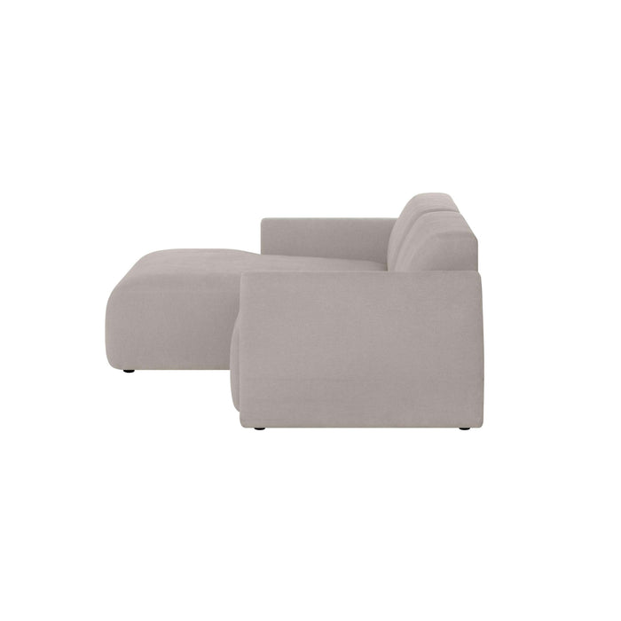 by fonQ Bink 2,5-zits Hoekbank met Chaise Longue Links - Bouclé - Ecru