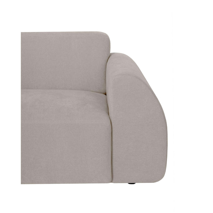 by fonQ Bink 2,5-zits Hoekbank met Chaise Longue Links - Bouclé - Ecru