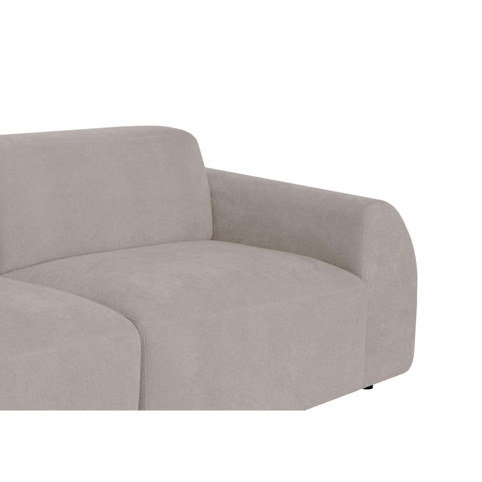 by fonQ Bink 2,5-zits Hoekbank met Chaise Longue Links - Bouclé - Ecru