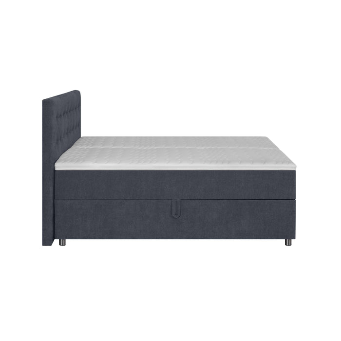 by fonQ Brene Boxspring met Opbergruimte - 180 x 200 cm - Blauw