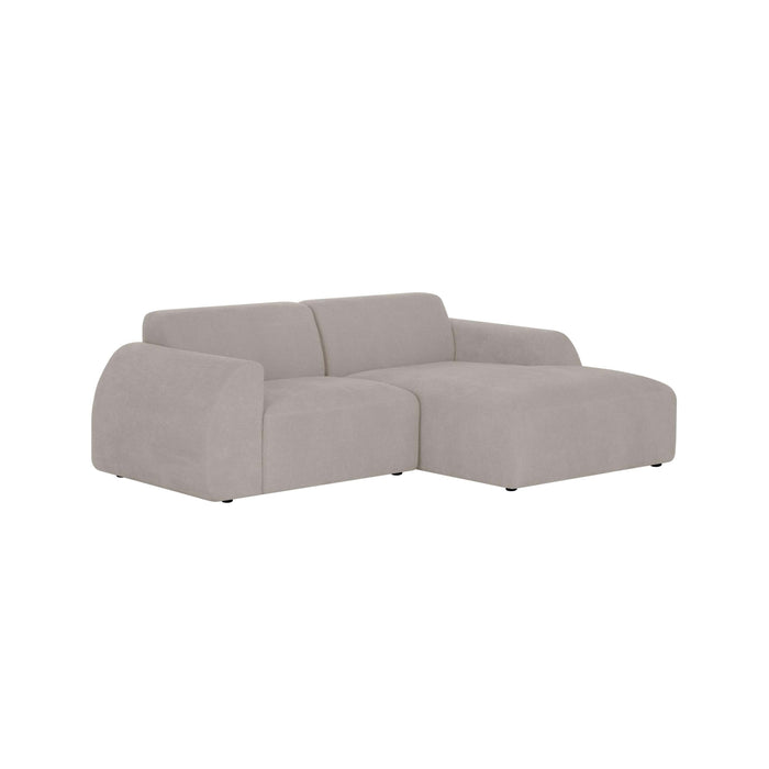 by fonQ Bink 2,5-zits Hoekbank met Chaise Longue Rechts - Bouclé - Ecru