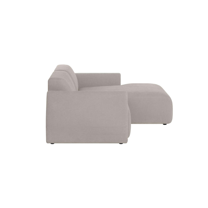 by fonQ Bink 2,5-zits Hoekbank met Chaise Longue Rechts - Bouclé - Ecru