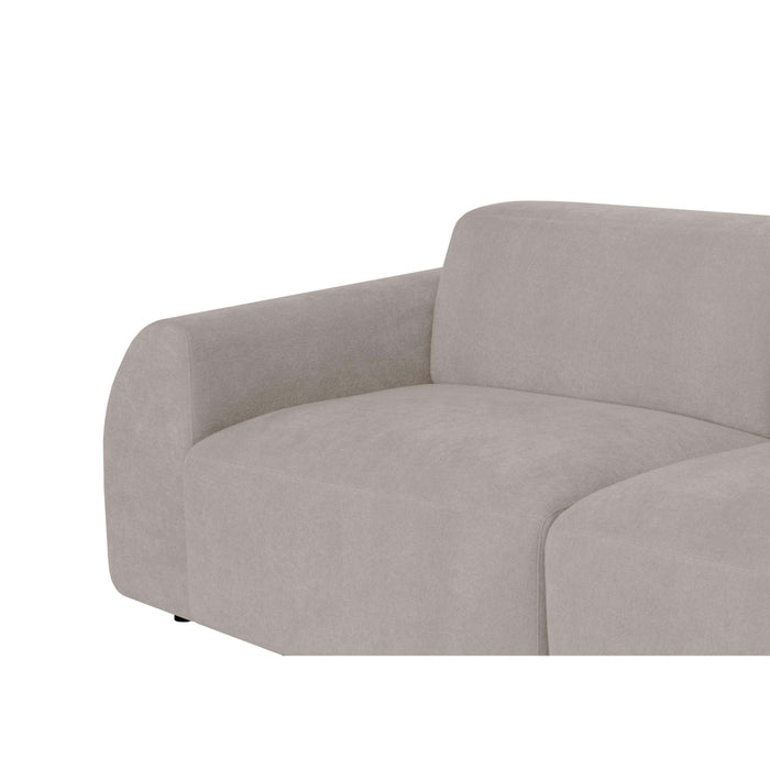 by fonQ Bink 2,5-zits Hoekbank met Chaise Longue Rechts - Bouclé - Ecru