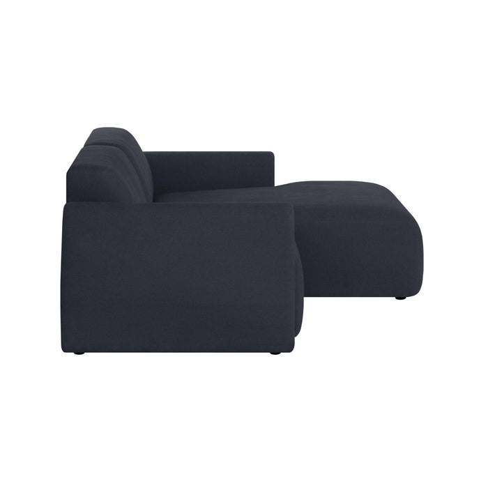 by fonQ Bink 2,5-zits Hoekbank met Chaise Longue Rechts - Bouclé - Zwart