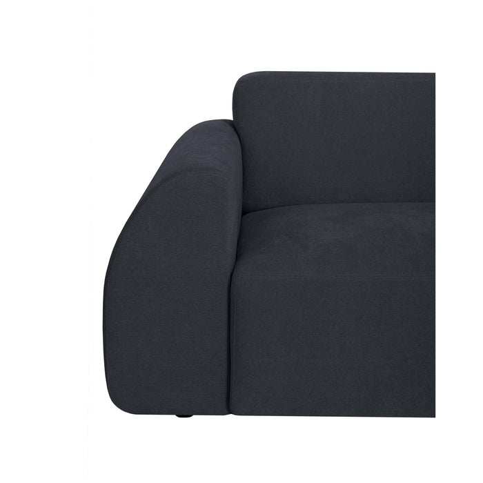 by fonQ Bink 2,5-zits Hoekbank met Chaise Longue Rechts - Bouclé - Zwart