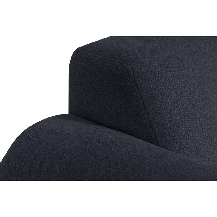 by fonQ Bink 2,5-zits Hoekbank met Chaise Longue Rechts - Bouclé - Zwart