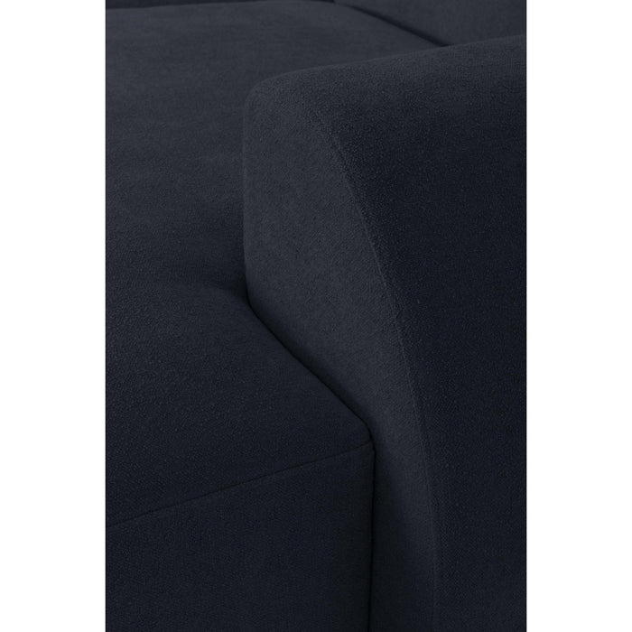 by fonQ Bink 2,5-zits Hoekbank met Chaise Longue Rechts - Bouclé - Zwart