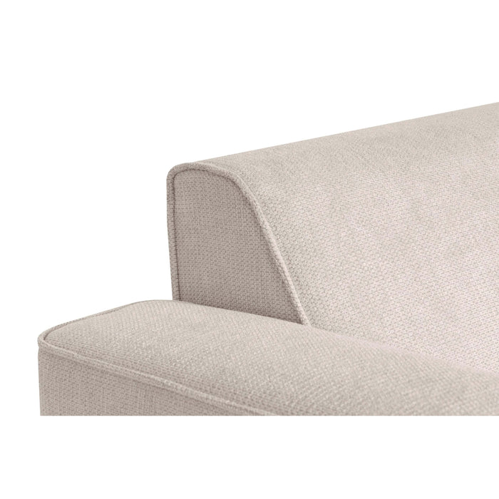 by fonQ Loft Hoekbank met Chaise Longue Rechts - Chenille - Beige
