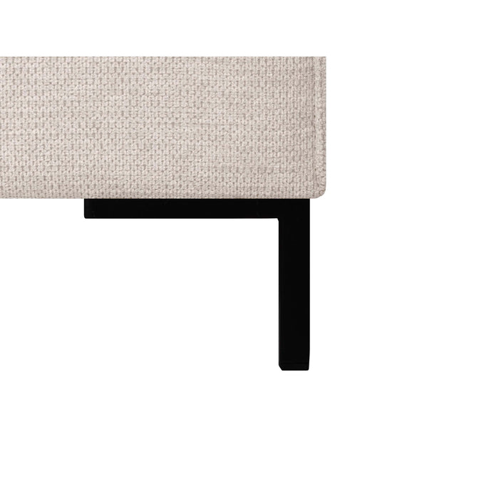 by fonQ Loft Hoekbank met Chaise Longue Rechts - Chenille - Beige