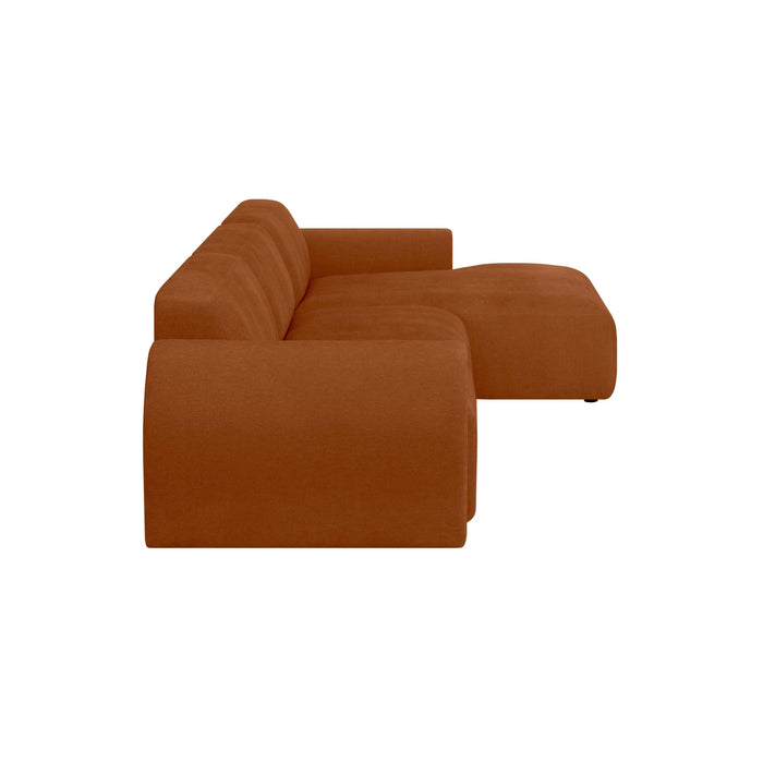 by fonQ Bink 3-zits Hoekbank met Chaise Longue Rechts - Bouclé - Terra