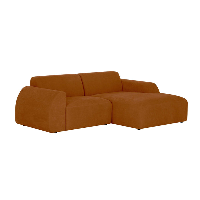 by fonQ Bink 2,5-zits Hoekbank met Chaise Longue Rechts - Bouclé - Terra