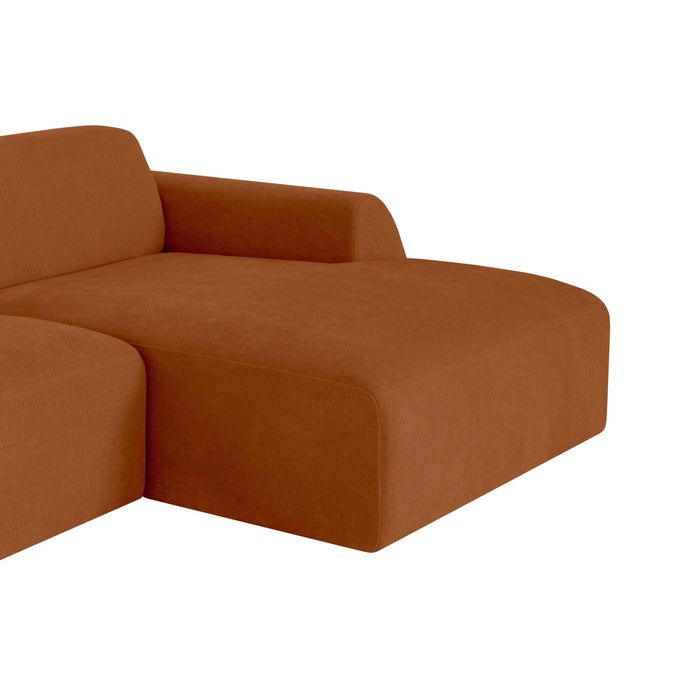 by fonQ Bink 2,5-zits Hoekbank met Chaise Longue Rechts - Bouclé - Terra