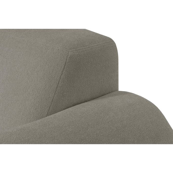 by fonQ Bink 3-zits Hoekbank met Chaise Longue Links - Bouclé - Grijs