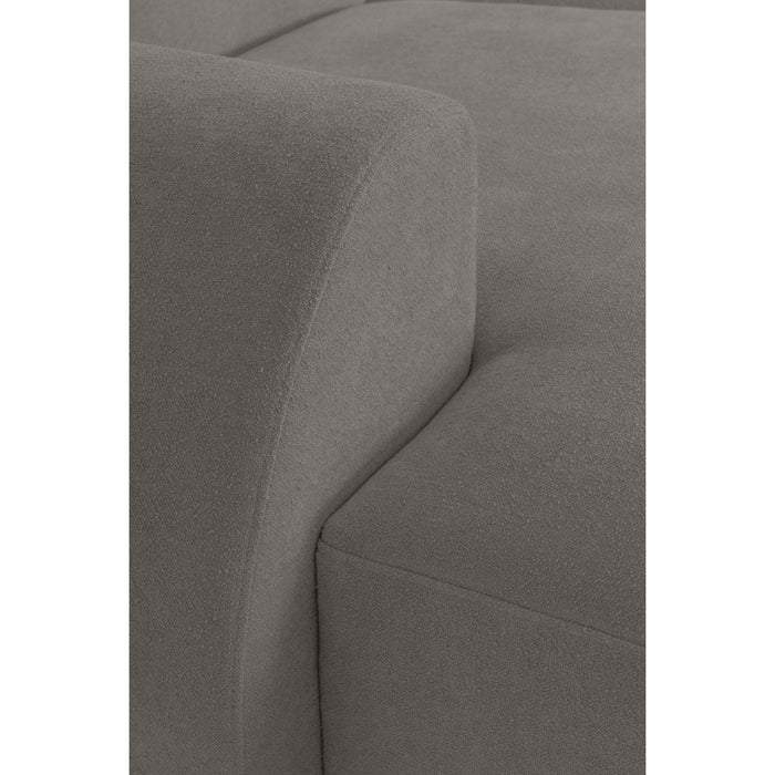 by fonQ Bink 3-zits Hoekbank met Chaise Longue Links - Bouclé - Grijs