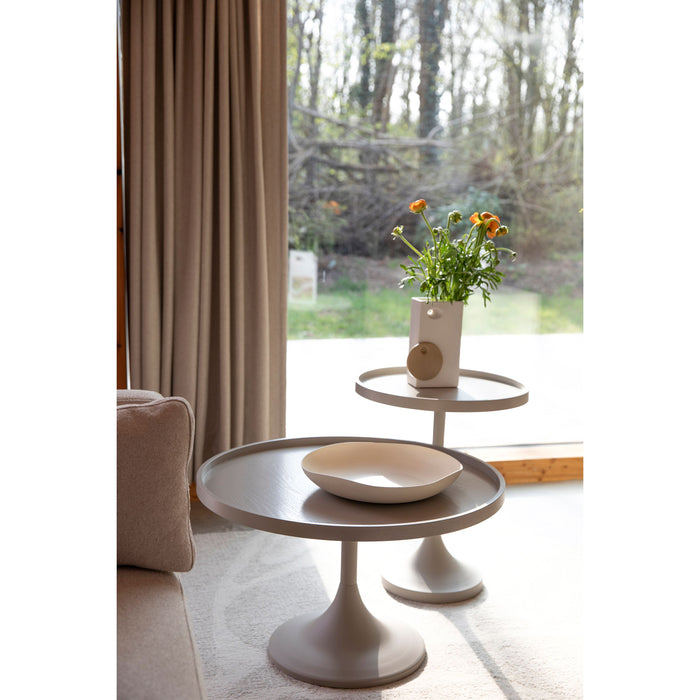 Zuiver Jason Bijzettafel Rond 46 cm Beige