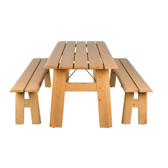 Zuiver Avenue Picknicktafel met 2 banken Hout Naturel