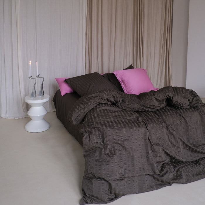 Crisp Sheets Smooth Waffle Dekbedovertrek 240 x 220 cm - Taupe