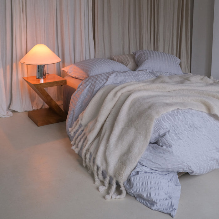 Crisp Sheets Smooth Waffle Dekbedovertrek 240 x 220 cm - Silver