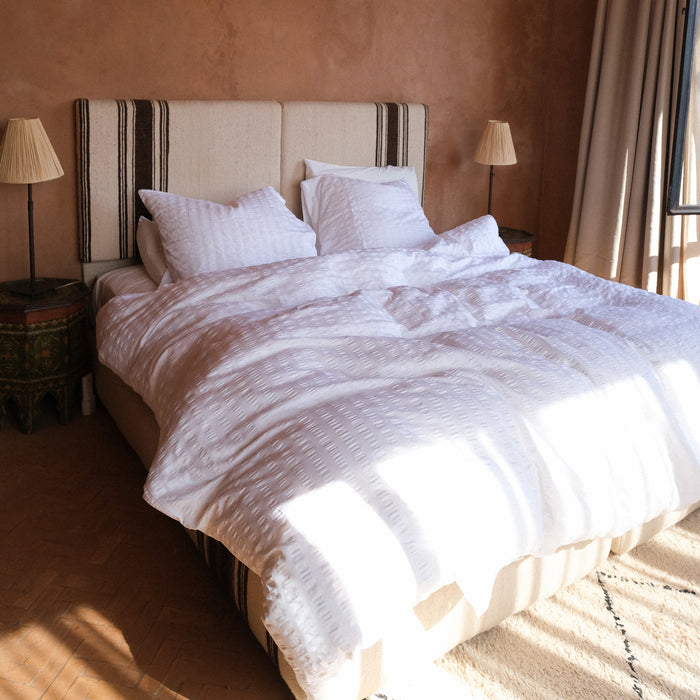 Crisp Sheets Smooth Waffle Dekbedovertrek 140 x 220 cm - White