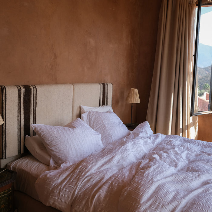 Crisp Sheets Smooth Waffle Dekbedovertrek 140 x 220 cm - White