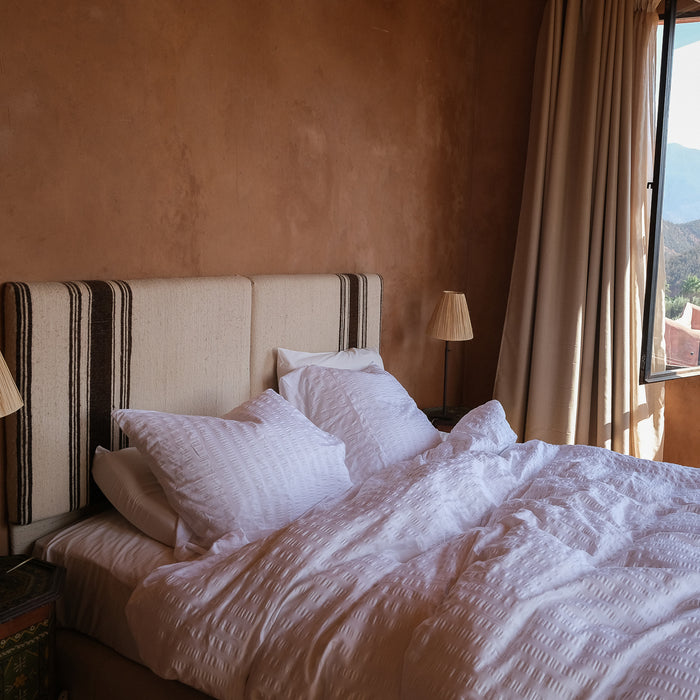 Crisp Sheets Smooth Waffle Dekbedovertrek 240 x 220 cm - White