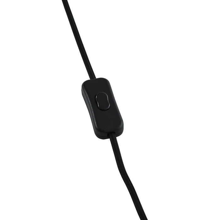 QAZQA Art Deco tafellamp zwart met smoke glas - Vidro